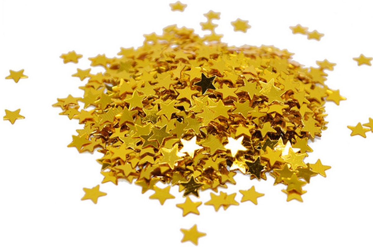 Confetti Sterren Goud 14 Gram